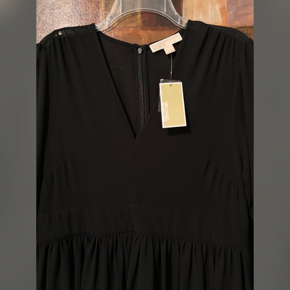 MICHAEL KORS LS Black Dress sz 10 NWT - Picture 7 of 8